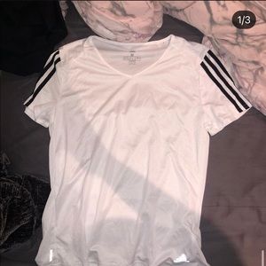 White Adidas Workout Shirt